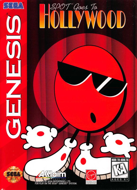 Spot Goes To Hollywood box art for Sega Mega Drive
